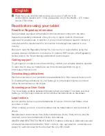 Preview for 3 page of Lenovo TAB 2 A10-30 Safety, Warranty & Quick Start Manual