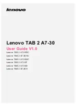 Preview for 1 page of Lenovo TAB 2 A7-30D User Manual