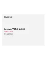 Предварительный просмотр 1 страницы Lenovo TAB 2 A8-50 User Manual