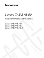 Lenovo TAB 2 A8-50F Hardware Maintenance Manual preview