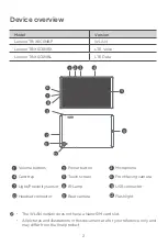 Предварительный просмотр 4 страницы Lenovo Tab K10 Safety, Warranty & Quick Start Manual