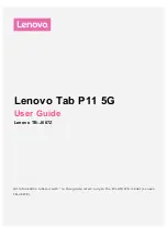 Preview for 1 page of Lenovo Tab P11 5G User Manual