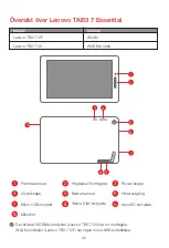 Предварительный просмотр 50 страницы Lenovo TAB3 7 Essential Safety, Warranty & Quick Start Manual
