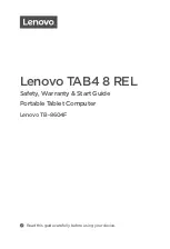 Предварительный просмотр 1 страницы Lenovo TAB4 8 Manual