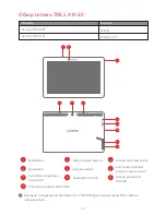 Preview for 3 page of Lenovo TB2-X30F Quick Start Manual