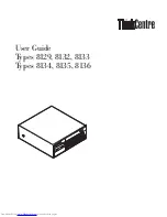 Preview for 1 page of Lenovo ThinkCentre 8129 User Manual