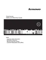 Lenovo ThinkCentre A58 Manual preview