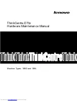 Lenovo ThinkCentre E73z Hardware Maintenance Manual preview