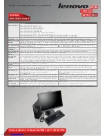 Предварительный просмотр 4 страницы Lenovo ThinkCentre M77 Specifications