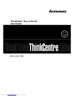 Предварительный просмотр 1 страницы Lenovo ThinkCentre Tiny-in-One 23 User Manual