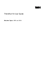 Lenovo ThinkPad 10 20E3 User Manual preview