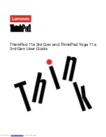 Preview for 1 page of Lenovo ThinkPad 11e 3rd Gen User Manual