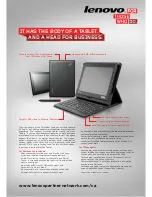 Предварительный просмотр 1 страницы Lenovo ThinkPad 183828U Specifications