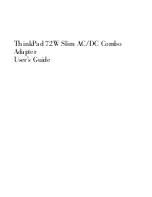 Lenovo ThinkPad 72W User Manual preview