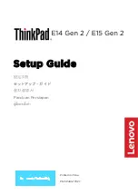 Preview for 1 page of Lenovo ThinkPad E14 Gen2 Setup Manual