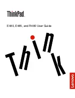 Preview for 1 page of Lenovo ThinkPad E480 User Manual