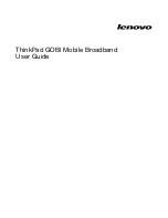 Preview for 1 page of Lenovo ThinkPad GOBI Mobile Broadband User Manual