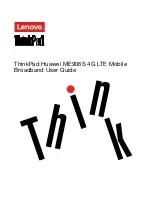 Preview for 1 page of Lenovo ThinkPad Huawei ME906S User Manual