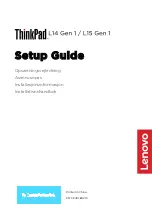 Lenovo ThinkPad L14 Gen1 Setup Manual preview