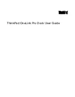 Lenovo ThinkPad OneLink Pro User Manual preview