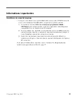 Preview for 5 page of Lenovo ThinkPad R30 (French) Manual De Maintenance Et D’Identification Des Incidents