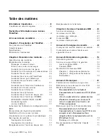 Preview for 11 page of Lenovo ThinkPad R30 (French) Manual De Maintenance Et D’Identification Des Incidents