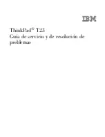 Preview for 1 page of Lenovo ThinkPad T23 (Spanish) Guía De Servicio Y De Resolución De Problemas