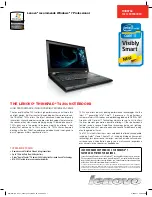 Preview for 1 page of Lenovo ThinkPad T420s Brochure