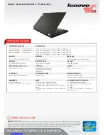 Preview for 4 page of Lenovo ThinkPad T430u Specifications