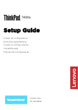 Lenovo ThinkPad T490s Setup Manual preview