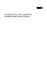 Preview for 1 page of Lenovo THINKPAD T510 Hardware Maintenance Manual