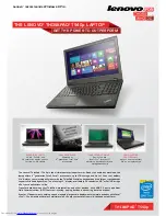 Lenovo ThinkPad T540p Specifications preview