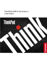 Lenovo ThinkPad USB-C Dock Gen 2 User Manual preview