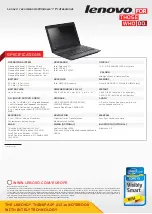 Preview for 4 page of Lenovo ThinkPad X121e Brochure & Specs