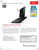 Preview for 1 page of Lenovo ThinkPad X220 Tablet 4298 Brochure & Specs