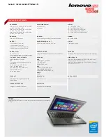 Preview for 3 page of Lenovo ThinkPad X240 Specifications