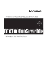 Предварительный просмотр 1 страницы Lenovo ThinkServer 1027 Manual