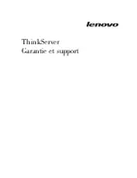 Предварительный просмотр 3 страницы Lenovo ThinkServer 6522 (French) Garantie Et Support