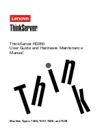 Lenovo ThinkServer RD350 User Manual And Hardware Maintenance Manual предпросмотр