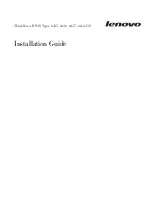 Preview for 1 page of Lenovo ThinkServer RS110 Type 6435 Installation Manual