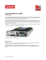 Lenovo ThinkServer sd350 Product Manual предпросмотр