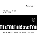 Lenovo ThinkServer TS430 0387 User Manual preview