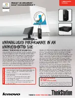 Lenovo ThinkStation C20 Specifications preview