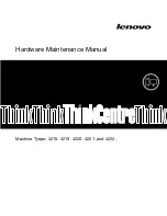 Предварительный просмотр 1 страницы Lenovo ThinkStation E20 Hardware Maintenance Manual