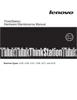 Lenovo ThinkStation S20 Hardware Manual preview