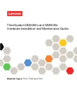 Lenovo ThinkSystem DM3000 series Hardware Installation And Maintenance Manual предпросмотр