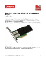 Lenovo ThinkSystem Intel XXV710-DA2 Product Manual preview