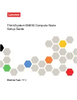 Предварительный просмотр 1 страницы Lenovo thinksystem SN850 7X15 Setup Manual