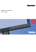 Lenovo ThinkVision E2002bA User Manual предпросмотр