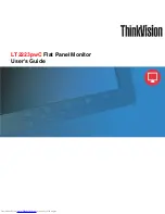 Предварительный просмотр 1 страницы Lenovo ThinkVision LT2223pwC User Manual